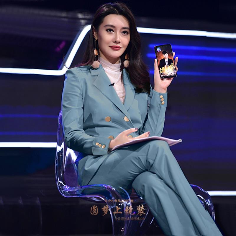 新闻主播艺考上镜装西服套装