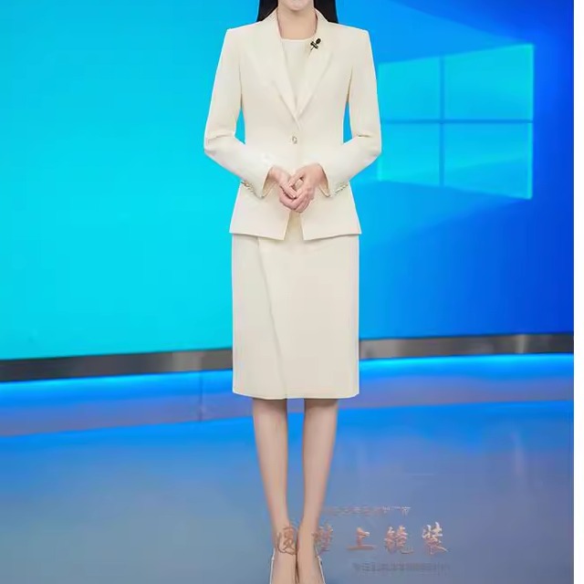 艺考主播上镜装新闻主持演讲正装