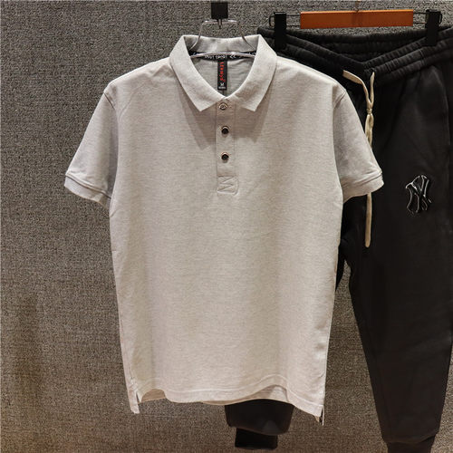 喜吉良简约棉质短袖夏季polo衫