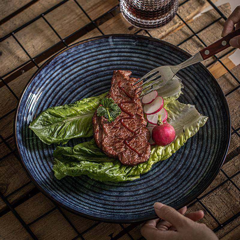 dinner plates ceramic steak plate dishes 西餐盘 western food