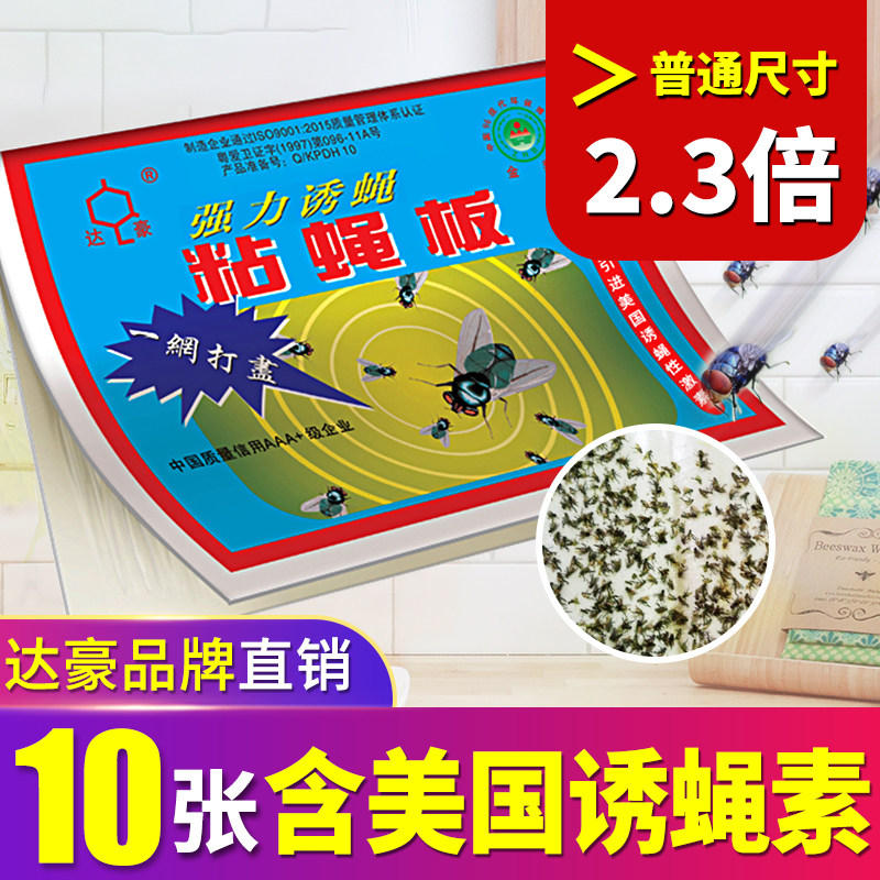 达豪苍蝇贴大号强力粘蝇纸板胶家用饭店商用沾灭蚊蝇杀手捕捉器