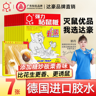 扑捉器灭捕鼠神器 达豪老鼠粘强力粘鼠板胶粘大老鼠贴家用室内正品
