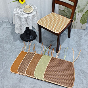 夏季凉席椅子坐垫冰凉夏天餐椅垫马蹄形透气防滑办公室久坐椅子垫