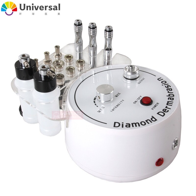 钻石微雕磨皮仪 带注氧喷雾瓶三合一吸黑头嫩肤仪美容仪器