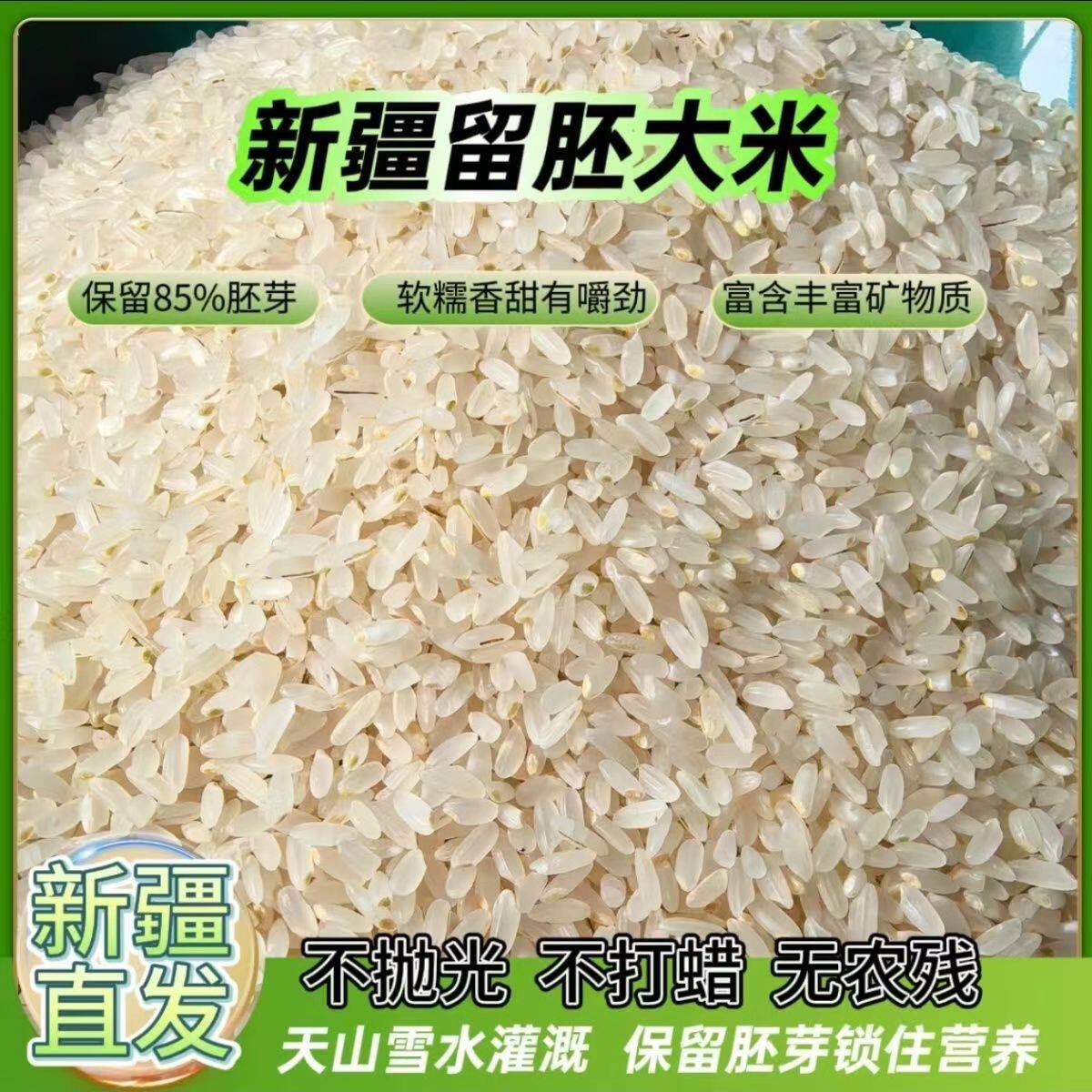 新疆阿克苏温宿胚芽米现碾鲜米5/10斤/20斤生态丑米2025年新大米 - 实物图