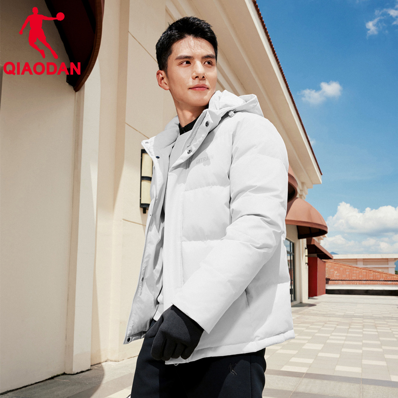 乔丹男款羽绒服防泼水保暖外套