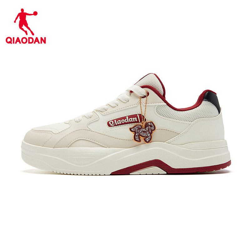 乔丹红色本命年男板鞋皮面防水运动鞋商场同款QDL053261512新款男,运动鞋new,板鞋,淘宝优惠券,粉丝福利购,淘宝优惠卷