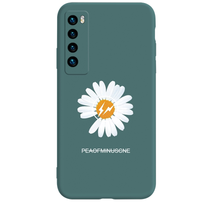 适用于华为nova7se手机壳液态硅胶nova7pro小雏菊n0va7全包nove保护摄像头5g版男女新款个性创意潮牌软壳网红