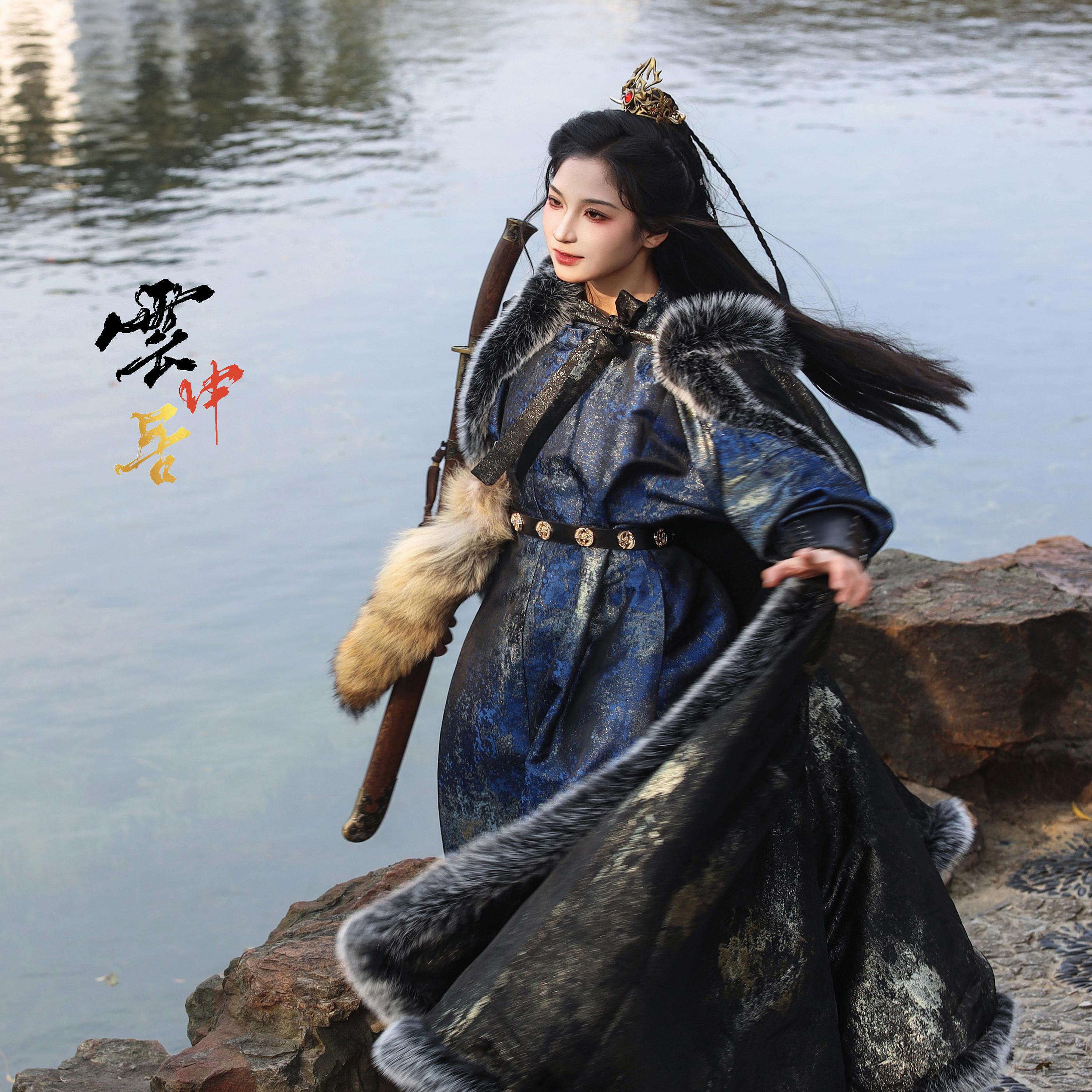 唐圆领袍正品原创汉服【雲中居】春秋中国风武侠风织金男女复原款