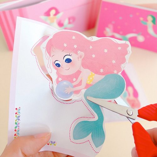 女孩儿童剪纸趣味折纸手工diy