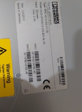 PPC6015SG01CE菲尼克斯触摸屏SCHULER触摸屏2700778-00原装现货