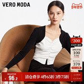Vero 显瘦上衣流行 女团风拼接修身 Moda奥莱针织衫 毛衣女秋冬新款
