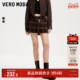 Vero 低腰迷你裙格纹腰带 商场同款 Moda奥莱半身裙2025秋季 新款