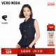 纯棉腰带无袖 1.15上新Vero Moda马甲女2026早春新款 收腰牛仔上衣