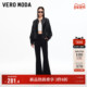 Moda奥莱休闲裤 女2025秋冬新款 纯色含棉松紧腰微喇裤 Vero 裤 子