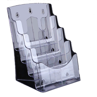 亚克力资料架折页摆放架 放a4纸的架子资料桌面多层a5台式小单页传单架折页架单页架宣传宣传单展示架宣传页