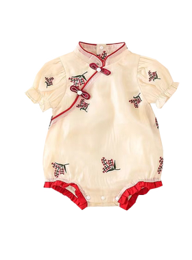 婴幼儿包屁衣夏季可爱旗袍