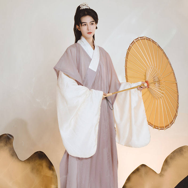 HANFU 남성 요정 고대 스타일 옷 명나라 HANFU 도교 가운 학생 고대 의상 HANFU 슈퍼 요정 가을 겨울 인터넷 연예인의 전체 세트