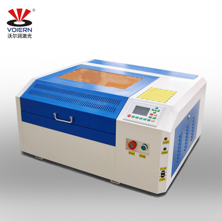 新沃尔润小型4040激光雕刻机木刻画面料亚克力橡胶板激光切割机