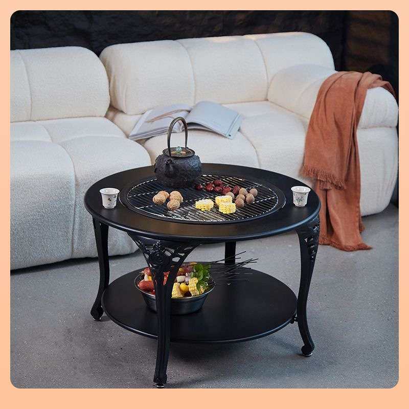 ?围炉煮茶家用庭院烤火炉木炭烧烤炉圆形茶桌室内取暖炉户外,鲜花速递/花卉仿真/绿植园艺,割草机/草坪机,淘宝优惠券,粉丝福利购,淘宝优惠卷