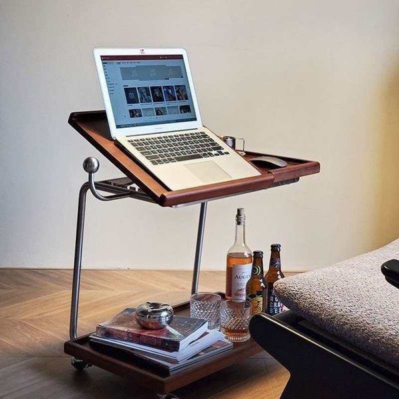 ins风小推车实木边几置物架沙发可移动茶几不锈钢多功能中古餐车,住宅家具,移动边几/推车,淘宝优惠券,粉丝福利购,淘宝优惠卷