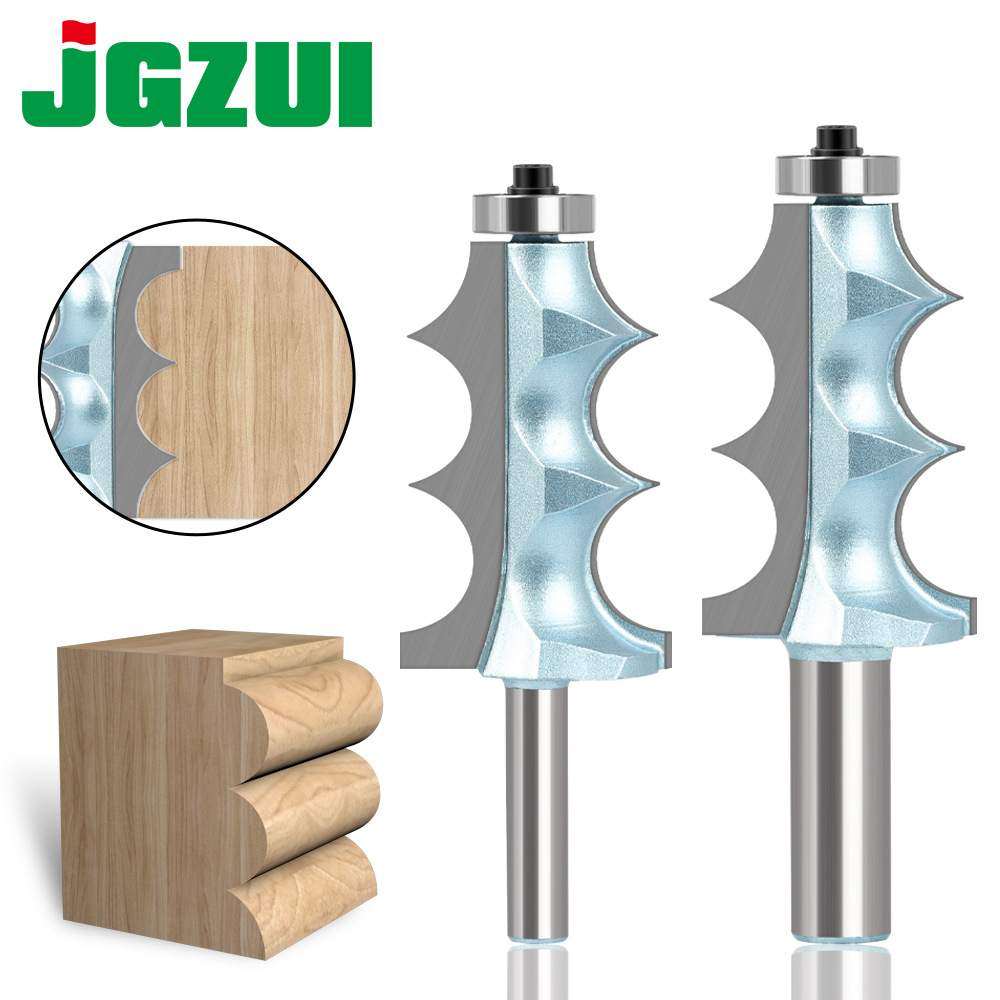 双R凸珠刀橱柜线条刀装饰线条刀雕刻机修边带轴承木工曲线刀具