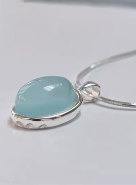 冷清925感ins纯银女椭圆小红书