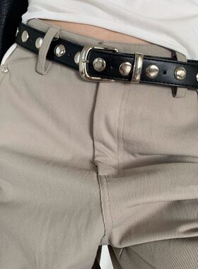 皮革带女腰带新款百搭个性潮酷