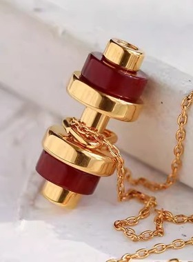 男潮流项链玛瑙健身创意孔雀石