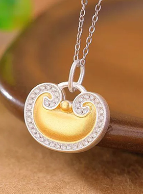 999文艺足银如意银分色百搭新吊