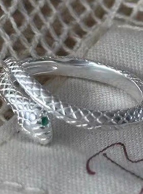 女高级感戒指指环ins开口造型小