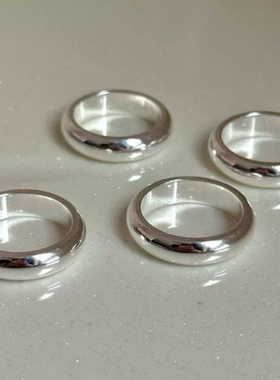 ins泥鳅小红书简约戒指光面设计