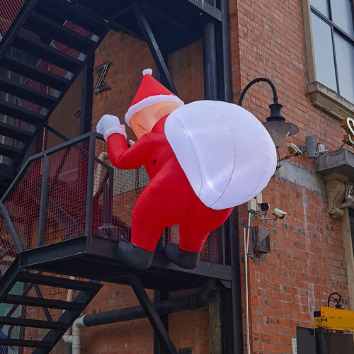 Christmas Large Inflatable Air Model Elderly Climbing doll