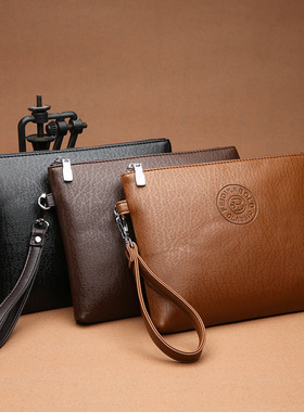 New men's casual men's handbag PU soft leather men's bag mo