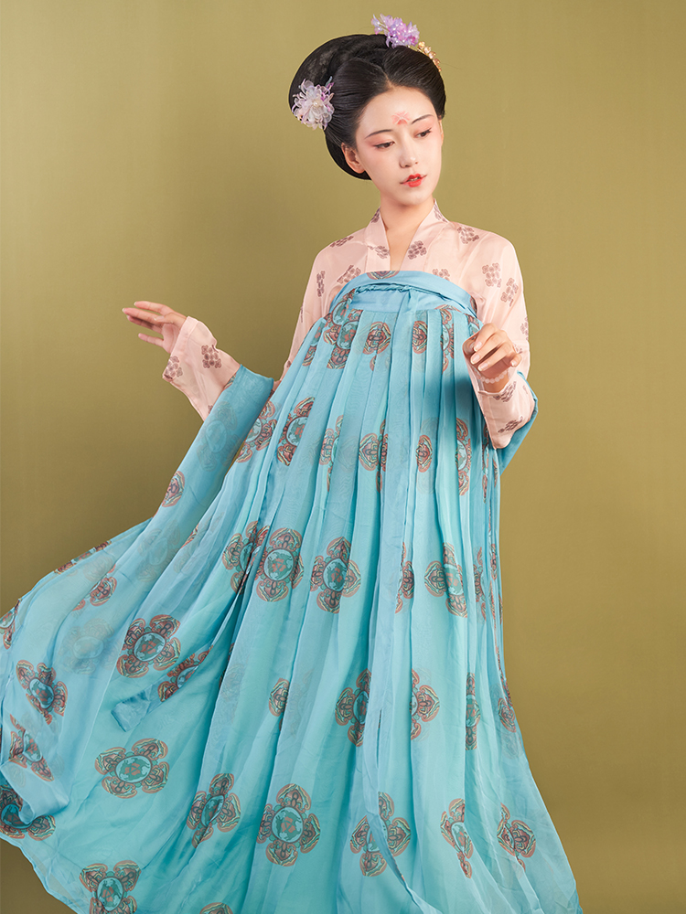 不包邮明扇汉服【唐梦】唐代复原款 一片式齐胸襦裙齐腰襦裙(定金)