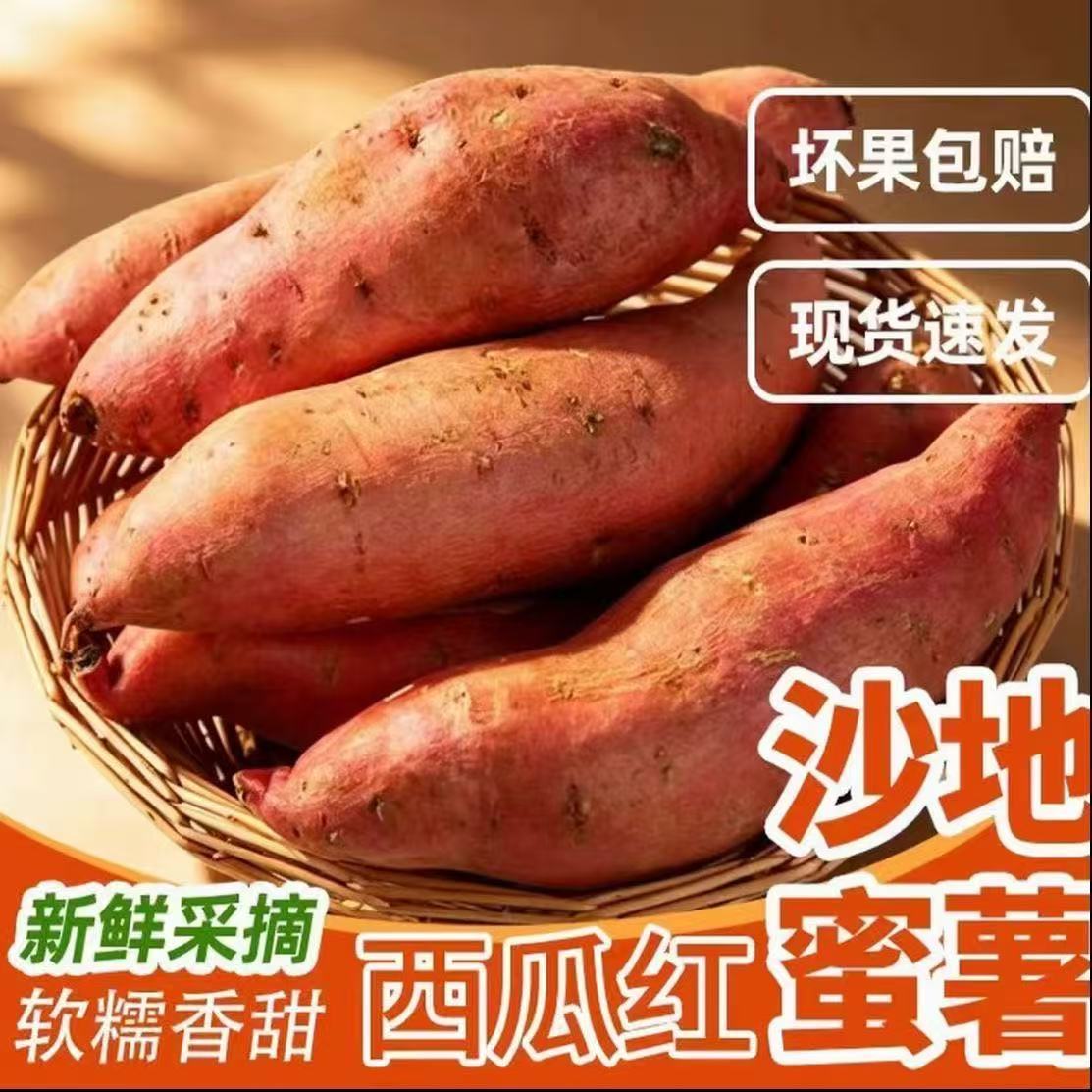 当季正宗新鲜西瓜红蜜薯糖心现挖