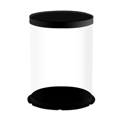 勤为本圆形透明加高生日蛋糕盒子