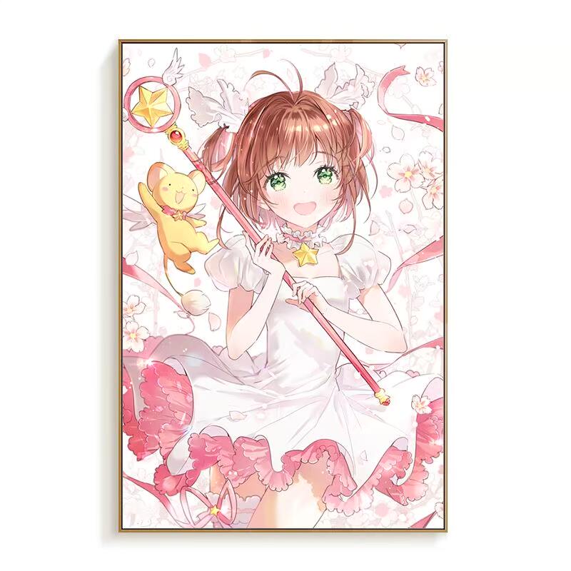 diy数字油画同人魔卡少女樱知世李莓铃周边桃矢百变小樱雪兔手绘在类目 家居饰品, 装饰画, DIY/数字油画中 - 来自Buy2taobao.com提供专业的淘宝代购服务