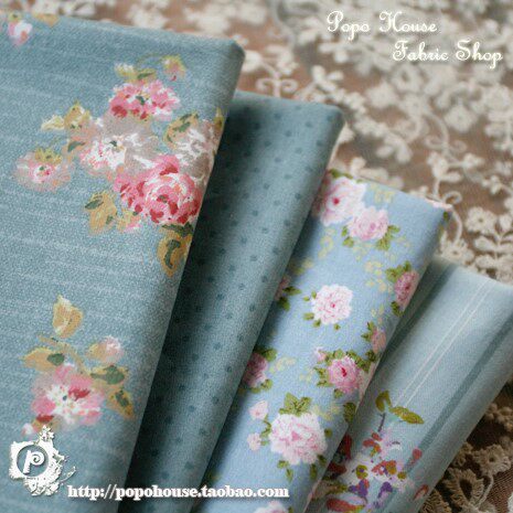 PopoHouse斜紋純棉布料 灰藍山茶洋裝 新！JSK壁紙旗袍服裝布料在類目 居家布藝, 布料/面料/手工diy布料面料中 - 來自Buy2taobao.com提供專業的淘寶代購服務