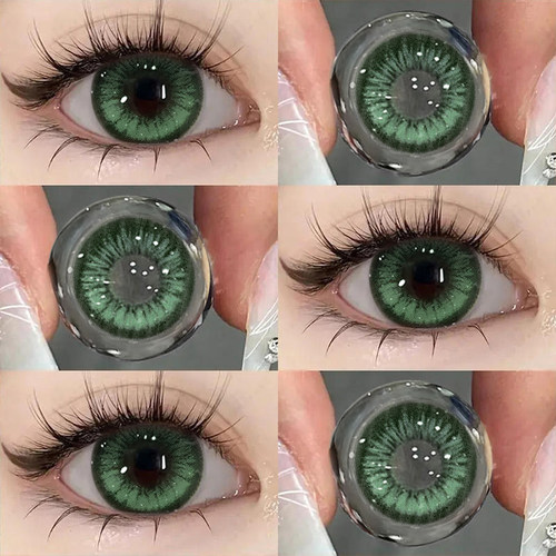 NEOCOULER绿色自然混血美瞳日抛10片装大小直径隐形眼镜正品官方