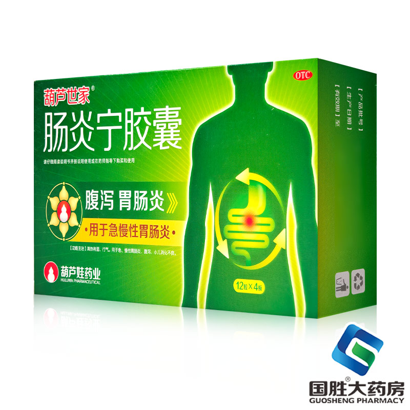【葫芦爸】肠炎宁胶囊300mg*48粒/盒