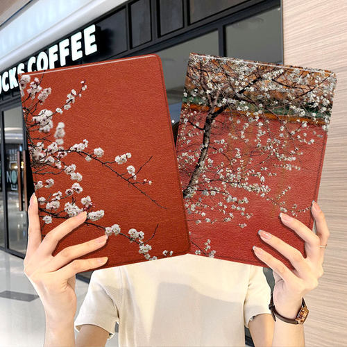 蚕丝纹皮套+硅胶软壳 人气彩绘