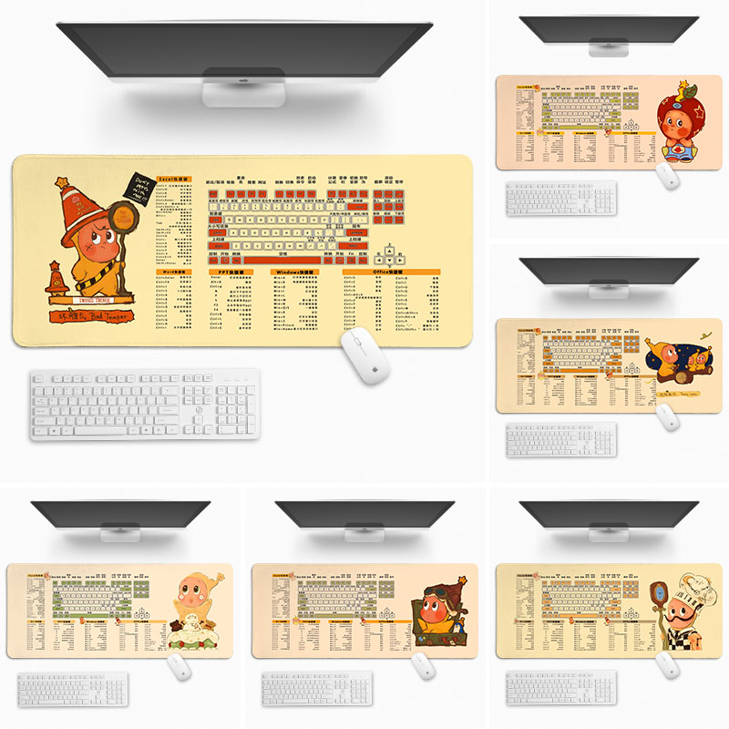 星星人快捷键鼠标垫超大号2025新款电脑垫子键盘桌垫办公游戏定制