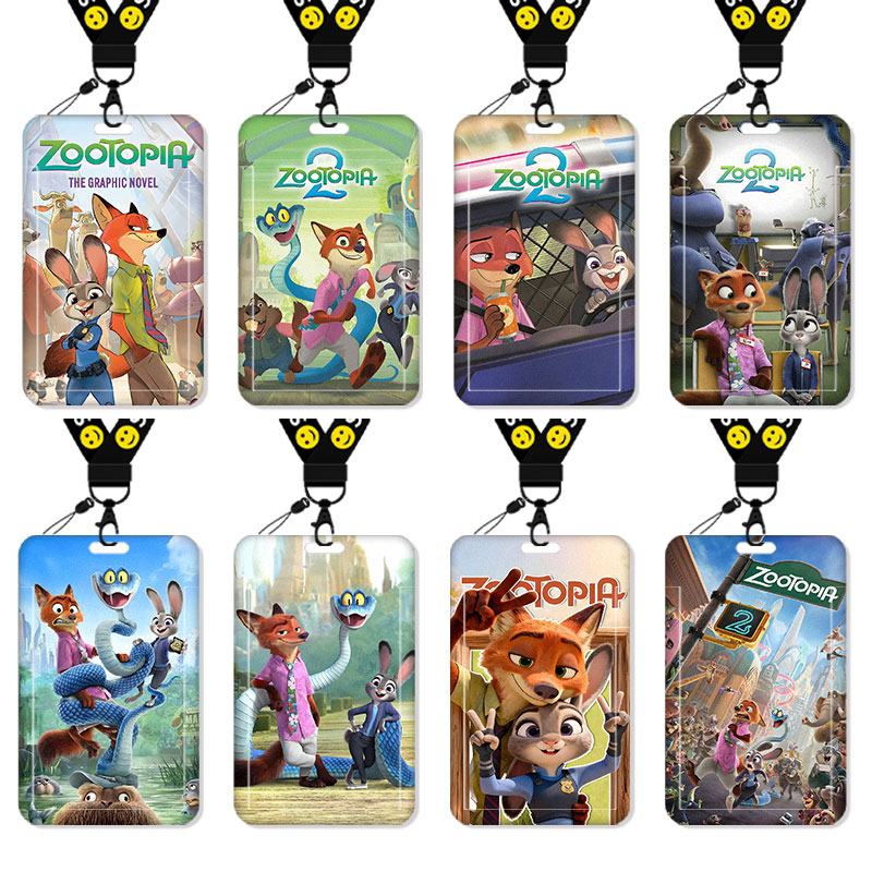 疯狂动物城2朱迪卡套饭卡校园卡身份证保护套公交卡学生水卡证件小卡片套工作证工牌证件套校牌尼克二次元风