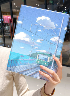 ins风女生ipad10保护套pro2024款11寸5苹果air7平板mini6壳4迷你3适用2三折2020带笔槽8第9代2021动漫2018男