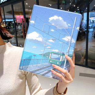 ins风女生ipad10保护套pro2024款11寸5苹果air7平板mini6壳4迷你3适用2三折2020带笔槽8第9代2021动漫2018男