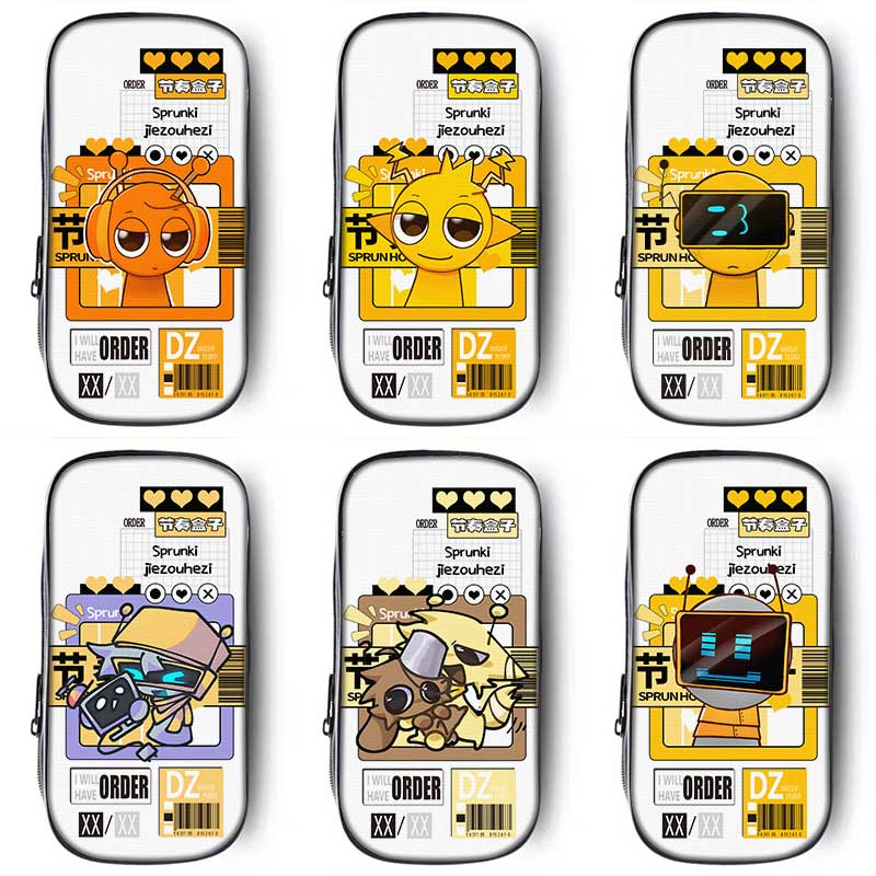 sprunki节奏盒子笔袋小学生铅笔盒2025新款超火文具袋初中生笔盒学生文具盒儿童一年级幼儿园男生男孩女孩款