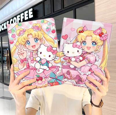 美少女战士ipad10保护套pro2024款11寸5苹果air7平板mini6壳4迷你3适用2三折2020带笔槽8第9代2021高颜值2018