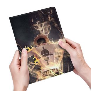 海贼王ipad8保护套2021版新款2020平板air4壳mini5适用3迷你2带笔槽pro11寸苹果ipod外套艾斯10.2动漫男卡通