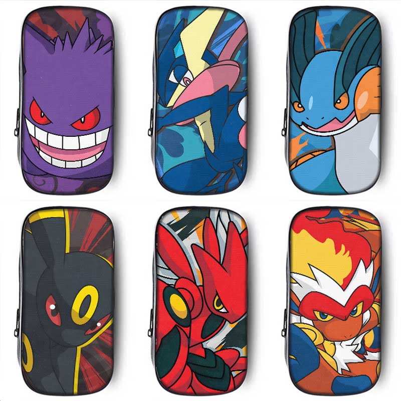 宝可梦耿鬼笔袋小学生铅笔盒2025新款超火文具袋初中生笔盒学生文具盒儿童一年级女孩男生男孩款甲贺忍蛙卡通
